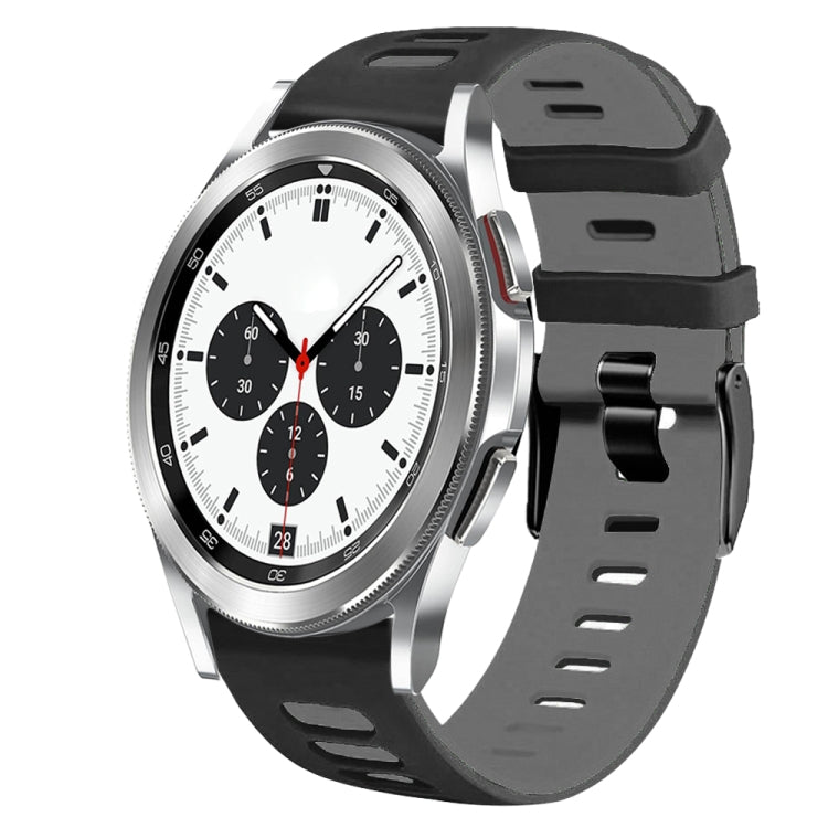 20mm Two-Color Silicone Watch Band, For Samsung Galaxy Watch 4 Classic 42mm, For Samsung Galaxy Watch Active 2
