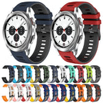 20mm Two-Color Silicone Watch Band, For Samsung Galaxy Watch 4 Classic 42mm, For Samsung Galaxy Watch Active 2