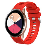 20mm Twill Solid Color Silicone Watch Band, For Samsung Galaxy Watch4 44mm, For Samsung Galaxy Watch4 Classic 46mm, For Samsung Galaxy Watch4 Classic 42mm, For Samsung Galaxy Watch Active 2