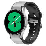 20mm Silicone Adhesive Leather Watch Band, For Samsung Galaxy Watch 5 40mm, For Samsung Galaxy Watch 5 44mm, For Samsung Galaxy Watch 5 Pro 45mm, For Samsung Galaxy Watch 4 40mm, For Samsung Galaxy Watch 4 44mm