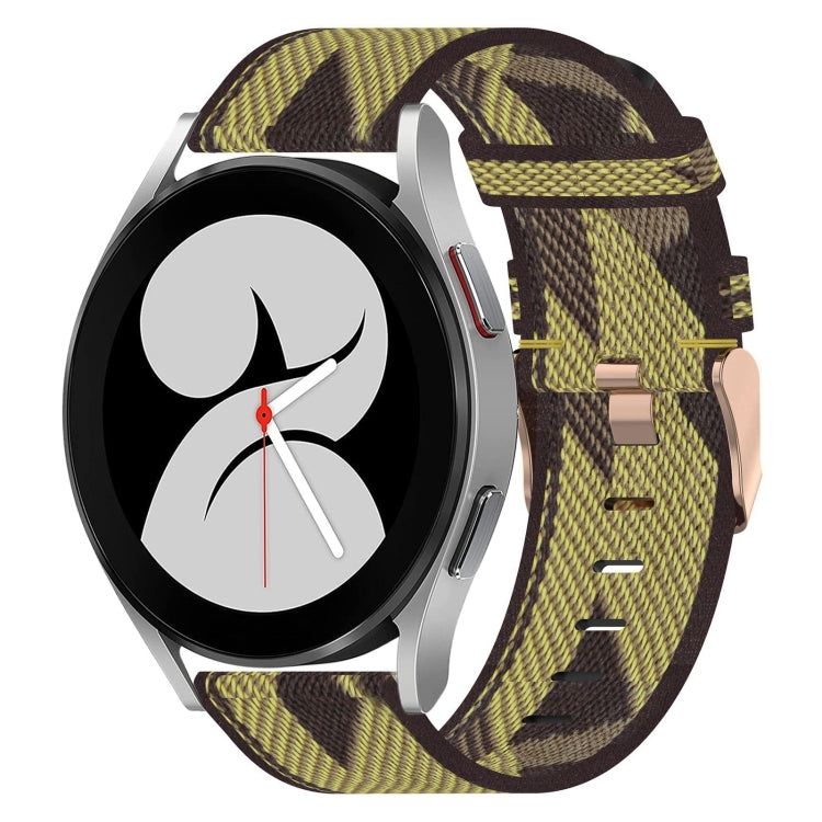20mm Nylon Woven Watch Band, For Samsung Galaxy Watch5 40mm, For Samsung Galaxy Watch5 44mm, For Samsung Galaxy Watch5 Pro 45mm, For Samsung Galaxy Watch4 40mm, For Samsung Galaxy Watch4 44mm, For Samsung Galaxy Watch4 Classic 46mm