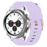 20mm Nylon Woven Watch Band, For Samsung Galaxy Watch4 Classic 42mm, For Samsung Galaxy Watch Active 2