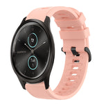 20mm Solid Color Soft Silicone Watch Band, For Garmin Garminmove Style, For Garmin Forerunner 645 Music