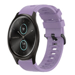 20mm Solid Color Soft Silicone Watch Band, For Garmin Garminmove Style, For Garmin Forerunner 645 Music