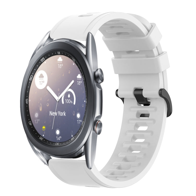 22mm Solid Color Soft Silicone Watch Band, For Samsung Galaxy Watch3 45mm, For Samsung Galaxy Watch 46mm, For Samsung Gear S3 Classic, For Samsung Gear S3 Frontier
