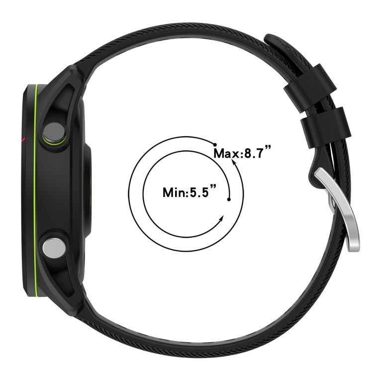 18mm Solid Color Silicone Watch Band, For Garminmove3S, For GarminActive S