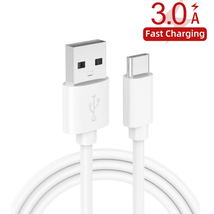 36W Dual Port QC3.0 USB Charger with 3A USB to Type-C Data Cable , EU Plug, EU Plug + USB to Type-C Cable