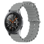 22mm Ocean Style Silicone Solid Color Watch Band, For Samsung Galaxy Watch3 45mm, For Samsung Galaxy Watch 46mm, For Samsung Gear S3 Classic, For Samsung Gear S3 Frontier