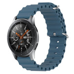 22mm Ocean Style Silicone Solid Color Watch Band, For Samsung Galaxy Watch3 45mm, For Samsung Galaxy Watch 46mm, For Samsung Gear S3 Classic, For Samsung Gear S3 Frontier