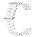 20mm Ocean Style Silicone Solid Color Watch Band, For Samsung Galaxy Watch Active 2 44mm, For Samsung Galaxy Watch 42mm
