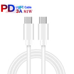 65W Dual PD Type-C + 3 x USB Multi Port Charger with 3A Type-C to Type-C Data Cable, UK Plug, UK Plug + Type-C to Type-C Cable