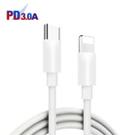 65W Dual PD Type-C + 3 x USB Multi Port Charger with 3A Type-C to 8 Pin Data Cable, EU Plug, EU Plug + Type-C to 8 Pin Cable