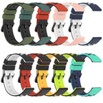 20mm Two-Color Porous Silicone Watch Band, For Samsung Galaxy Watch Active2 44mm, For Samsung Galaxy Watch 42mm