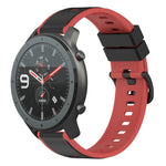 22mm Two-Color Silicone Watch Band, For Amazfit 3, For Amazfit GTR 47mm