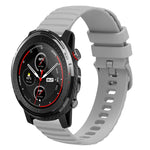 22mm Wavy Dotted Solid-Color Silicone Watch Band, For Amazfit GTR 2, For Amazfit 3 Stratos, For Amazfit GTR 47mm