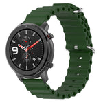 Ocean Style Solid Color Silicone Watch Band, For Amazfit GTR 4 22mm, For Amazfit GTS 4 Mini 20mm