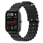 Ocean Style Solid Color Silicone Watch Band, For Amazfit GTR 4 22mm, For Amazfit GTS 4 Mini 20mm