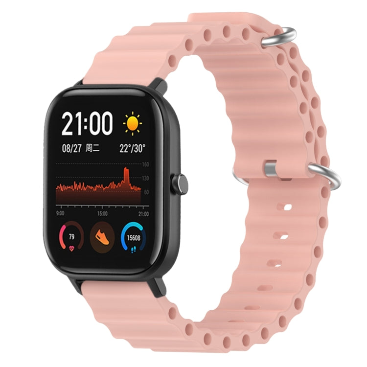 Ocean Style Solid Color Silicone Watch Band, For Amazfit GTR 4 22mm, For Amazfit GTS 4 Mini 20mm