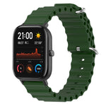 Ocean Style Solid Color Silicone Watch Band, For Amazfit GTR 4 22mm, For Amazfit GTS 4 Mini 20mm