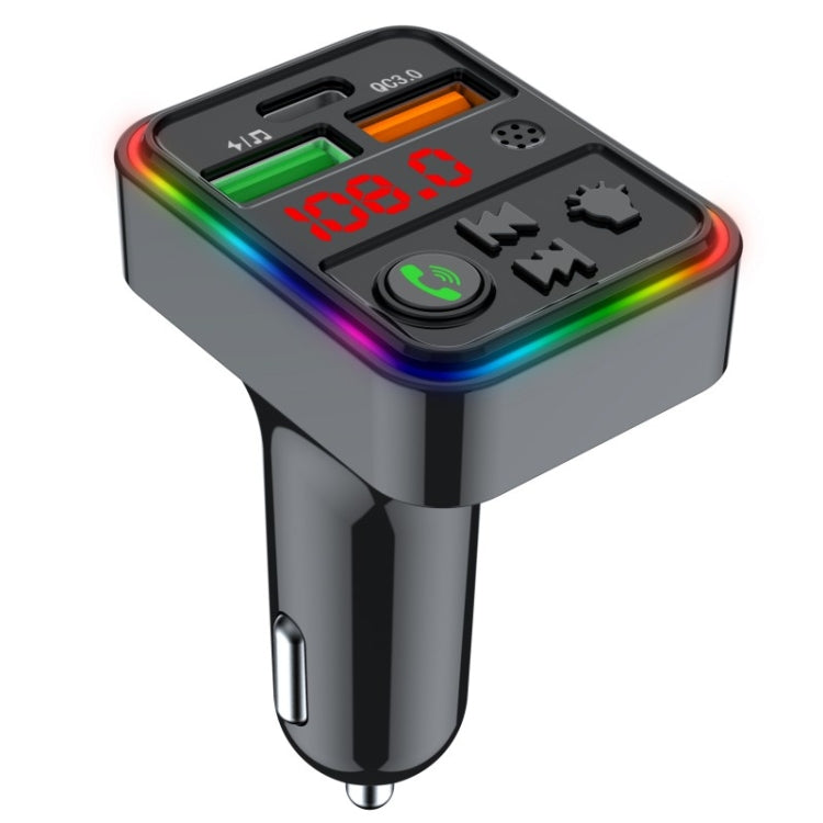 PDF18 Mobile Phone Charger Adapter USB+Type-C PD25W QC3.0 Car Phone Adapter Cigarette Lighter, PDF18
