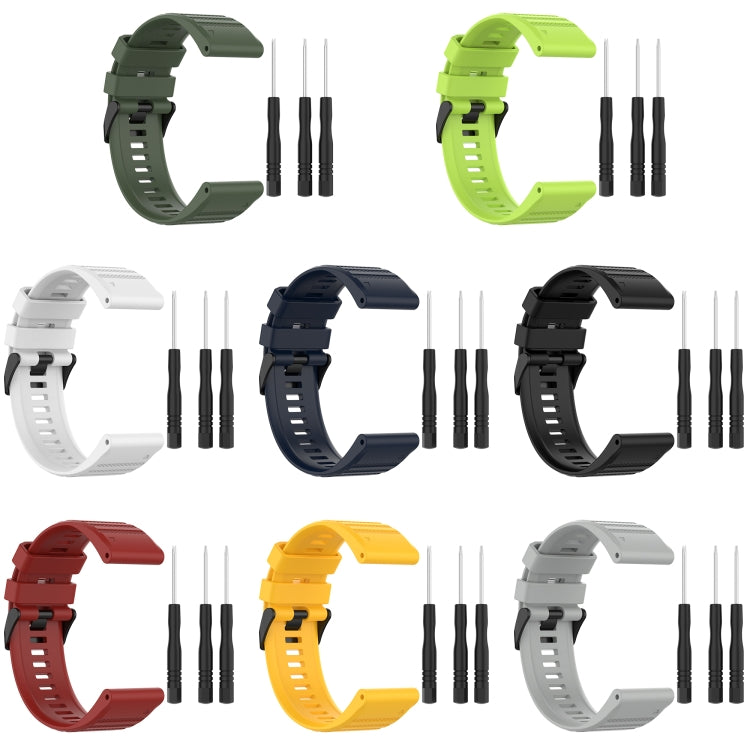 22mm Horizontal Texture Silicone Watch Band with Removal Tool, For Garmin Forerunner 955, For Garmin Forerunner 945, For Garmin Forerunner 935