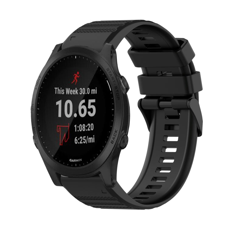 22mm Horizontal Texture Silicone Watch Band with Removal Tool, For Garmin Forerunner 955, For Garmin Forerunner 945, For Garmin Forerunner 935