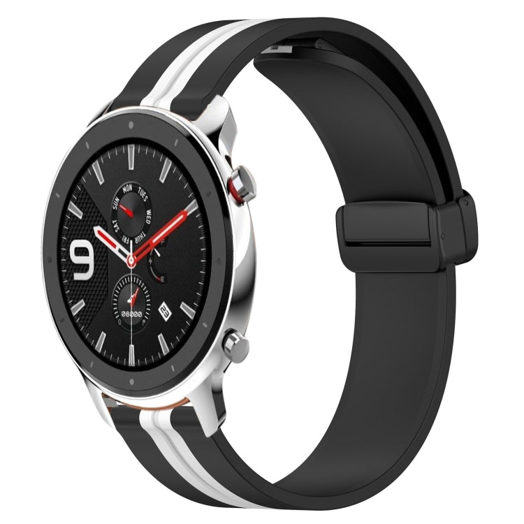 22mm Folding Magnetic Clasp Silicone Watch Band, For Amazfit GTR 4, For Amazfit GTR 3, For Amazfit GTR 3 Pro, For Amazfit GTR 2e