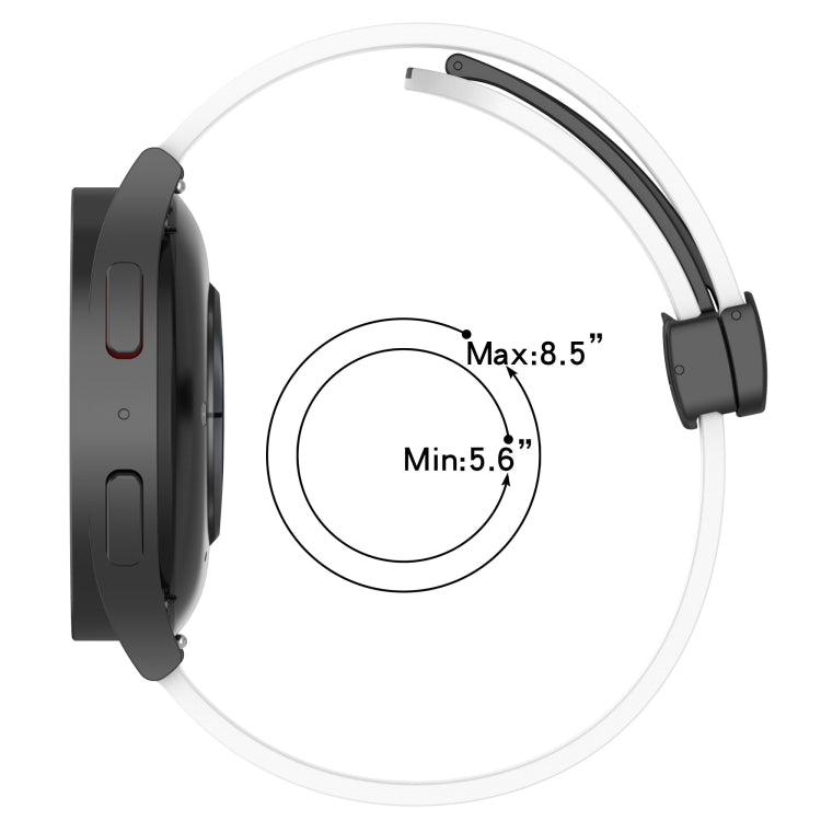 22mm Folding Magnetic Clasp Silicone Watch Band, For Huawei Watch GT3 Pro 46mm, For Huawei Watch GT3 46mm, For Huawei Watch GT Runner, For Huawei Watch 3