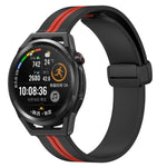 22mm Folding Magnetic Clasp Silicone Watch Band, For Huawei Watch GT3 Pro 46mm, For Huawei Watch GT3 46mm, For Huawei Watch GT Runner, For Huawei Watch 3