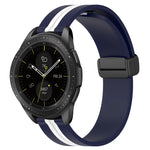 20mm Folding Magnetic Clasp Silicone Watch Band, For Samsung Galaxy Watch Active 2 40mm, For Samsung Galaxy Watch Active 2 44mm, For Samsung Galaxy Watch 42mm