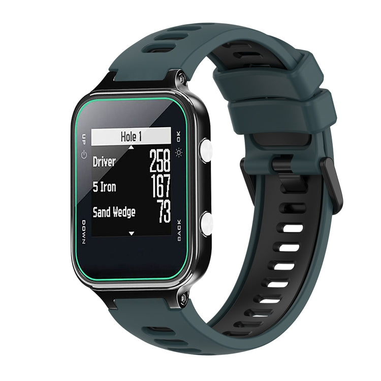 Two-Color Silicone Watch Band, For Garmin Approach S20, For Garmin Approach S5, For Garmin Approach S6
