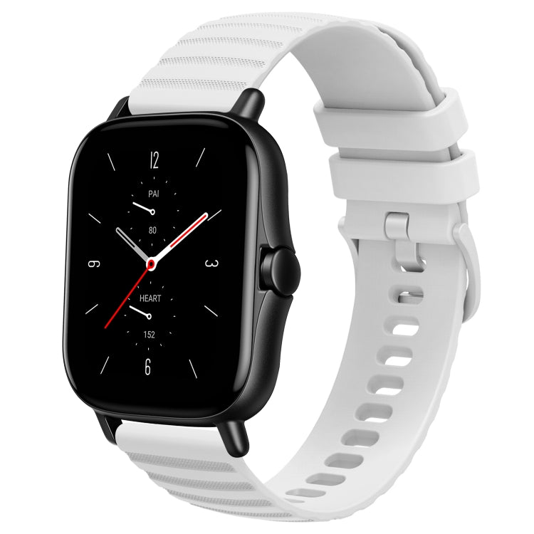 20mm Wavy Dot Pattern Solid Color Silicone Watch Band, For Amazfit GTS 2, For Amazfit GTS, For Amazfit GTR 42MM, For Amazfit Pop Pro