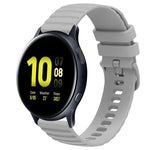 20mm Wavy Dot Pattern Solid Color Silicone Watch Band, For Samsung  Galaxy Watch 4 Classic 42mm, For Samsung  Galaxy Watch 4 Classic 46mm, For Samsung Galaxy Watch Active 2 40mm, For Samsung Galaxy Watch Active 2 44mm