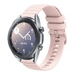 22mm Wavy Dot Pattern Solid Color Silicone Watch Band, For Samsung Galaxy Watch3 45mm, For Samsung Galaxy Watch 46mm, For Samsung Gear S3 Classic, For Samsung Gear S3 Frontier
