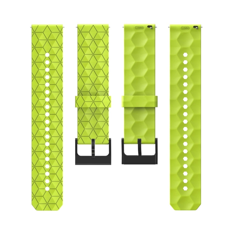 22mm Football Pattern Solid Color Silicone Watch Band, For Amazfit GTR 2, For Amazfit 3