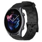 22mm Football Pattern Solid Color Silicone Watch Band, For Amazfit GTR 2, For Amazfit 3