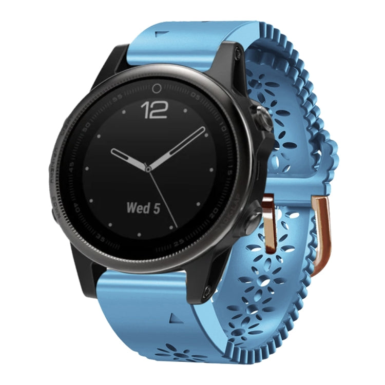 20mm Lady's Silicone Watch Band With Lace Punch, For Garmin Fenix 5S, For Garmin Fenix 5S Plus