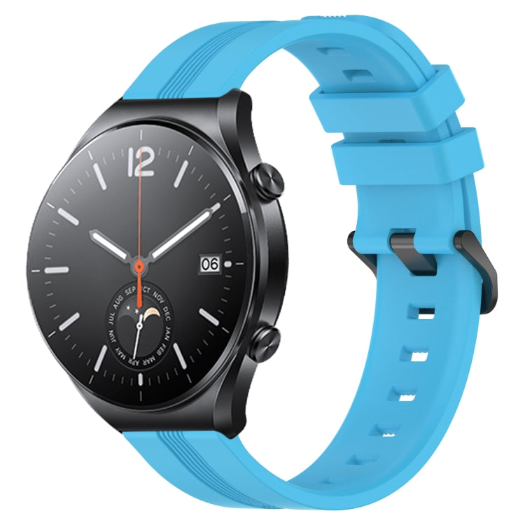 22mm Concave Striped Slicone Watch Band, For Xiaomi Watch S2 42mm, For Xiaomi Watch S2 46mm, For Xiaomi MI Watch S1, For Xiaomi MI Watch S1 Pro