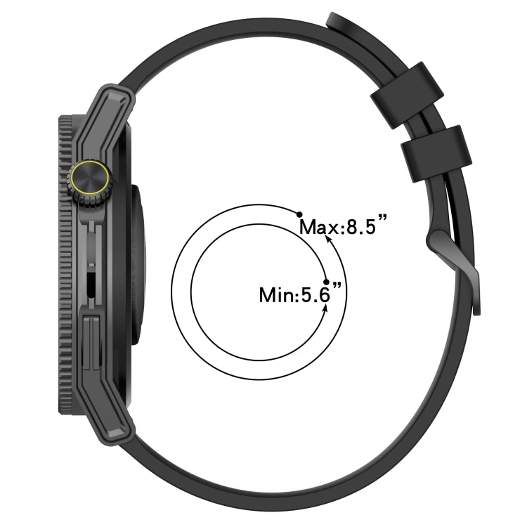 20mm Concave Striped Slicone Watch Band, For Honor Watch ES, For Honor MagicWatch2 42mm