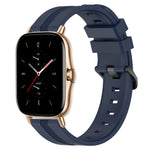 20mm Concave Striped Slicone Watch Band, For Amazfit GTS 2, For Amazfit GTS, For Amazfit GTR 42mm, For Amazfit Pop Pro