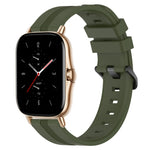 20mm Concave Striped Slicone Watch Band, For Amazfit GTS 2, For Amazfit GTS, For Amazfit GTR 42mm, For Amazfit Pop Pro