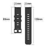 20mm Concave Striped Slicone Watch Band, For Amazfit GTS 2, For Amazfit GTS, For Amazfit GTR 42mm, For Amazfit Pop Pro