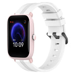 20mm Concave Striped Slicone Watch Band, For Amazfit GTS 2, For Amazfit GTS, For Amazfit GTR 42mm, For Amazfit Pop Pro