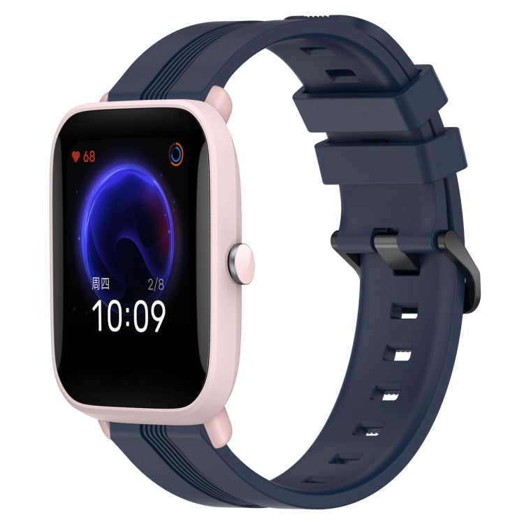 20mm Concave Striped Slicone Watch Band, For Amazfit GTS 2, For Amazfit GTS, For Amazfit GTR 42mm, For Amazfit Pop Pro