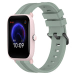 20mm Concave Striped Slicone Watch Band, For Amazfit GTS 2, For Amazfit GTS, For Amazfit GTR 42mm, For Amazfit Pop Pro