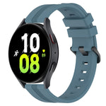 20mm Concave Striped Slicone Watch Band, For Samsung Galaxy Watch5 44mm, For Samsung Galaxy Watch 6 Classic 47mm, For Samsung Galaxy Watch5 40mm, For Samsung Galaxy Watch5 Pro 45mm