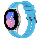 20mm Concave Striped Slicone Watch Band, For Samsung Galaxy Watch5 44mm, For Samsung Galaxy Watch 6 Classic 47mm, For Samsung Galaxy Watch5 40mm, For Samsung Galaxy Watch5 Pro 45mm