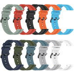 20mm Concave Striped Slicone Watch Band, For Samsung Galaxy Watch 6 40mm, For Samsung Galaxy Watch 6 Classic 43mm
