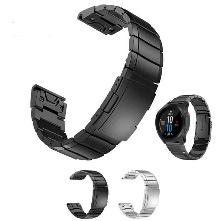 22mm Tortoise Shell Stainless Steel Watch Band, For Garmin Fenix 7, For Garmin Fenix 7 Solar, For Garmin Fenix 7 Sapphire Solar, For Garmin EPIX Gen 2, For Garmin Approach S62, For Garmin Fenix 6 GPS, For Garmin Fenix 6 Pro GPS                         ...