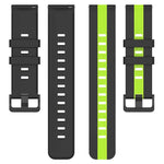 20mm Vertical Two-Color Silicone Watch Band, For Samsung Galaxy Watch 6 40mm, For Samsung Galaxy Watch 6 Classic 43mm